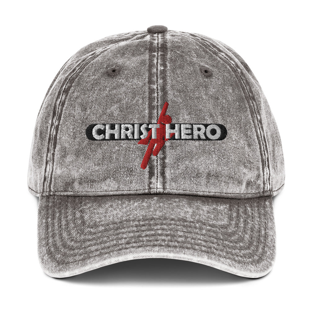 "CHRIST HERO" - Vintage Cotton Twill Cap
