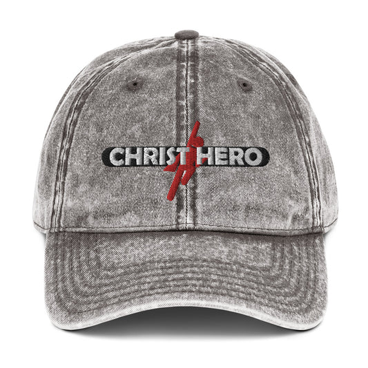 "CHRIST HERO" - Vintage Cotton Twill Cap