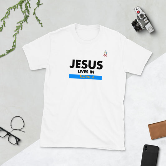 "JESUS LIVES IN FLORDIA" - Short-Sleeve Unisex T-Shirt