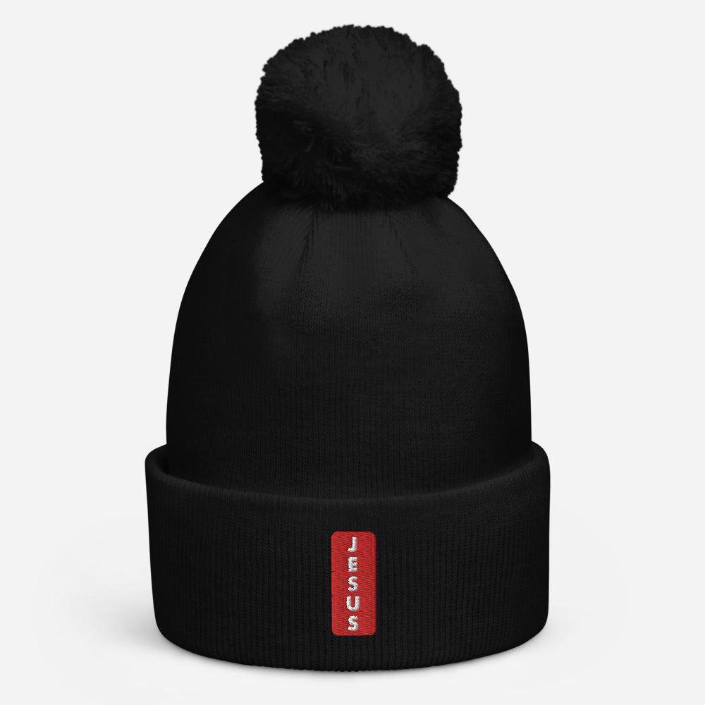"JESUS" - Pom pom beanie