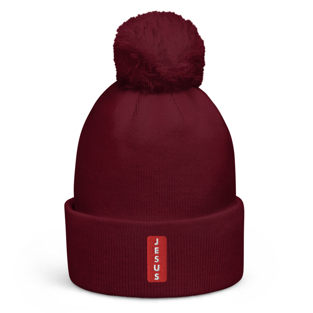 "JESUS" - Pom pom beanie