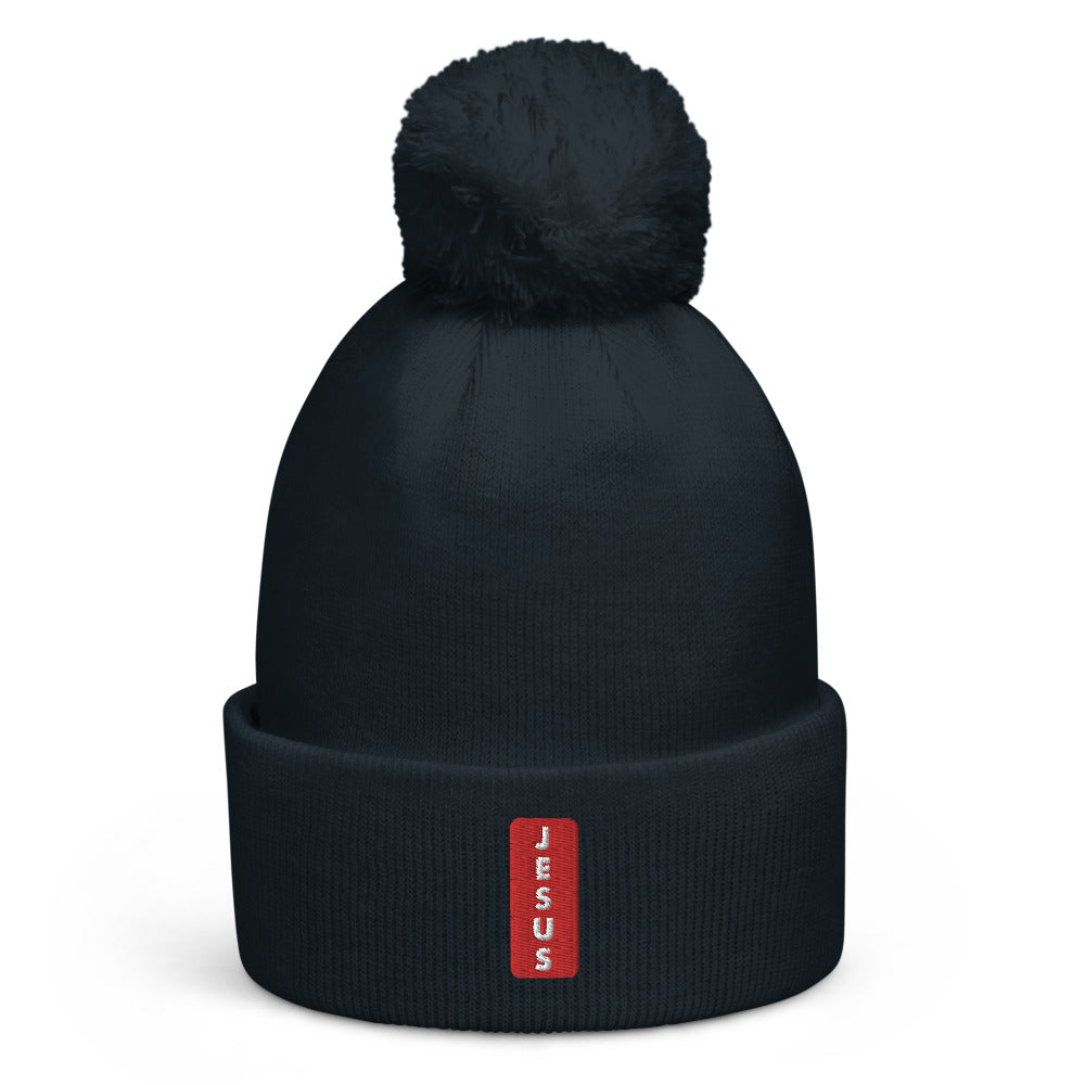 "JESUS" - Pom pom beanie