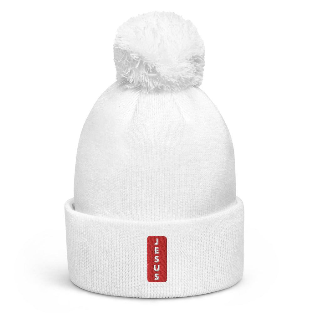 "JESUS" - Pom pom beanie