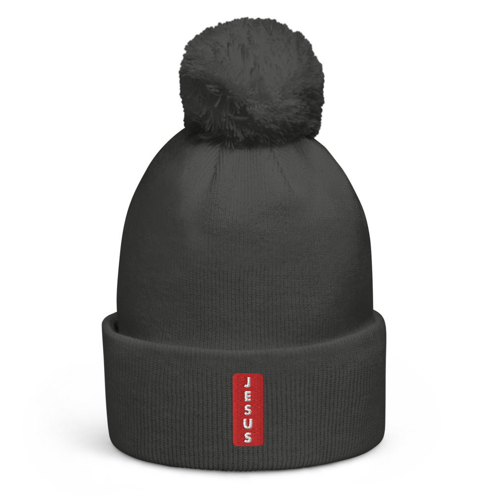 "JESUS" - Pom pom beanie