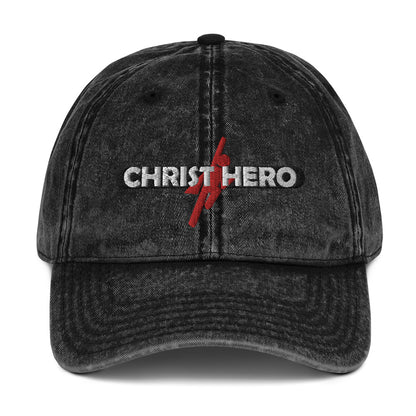 "CHRIST HERO" - Vintage Cotton Twill Cap