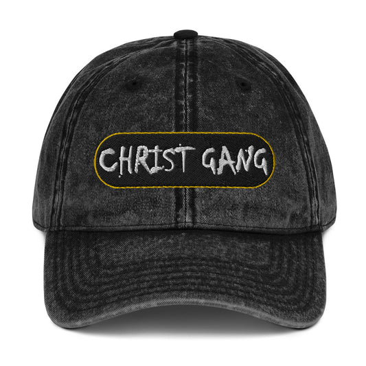 "CHRIST GANG" -  Vintage Cotton Twill Cap