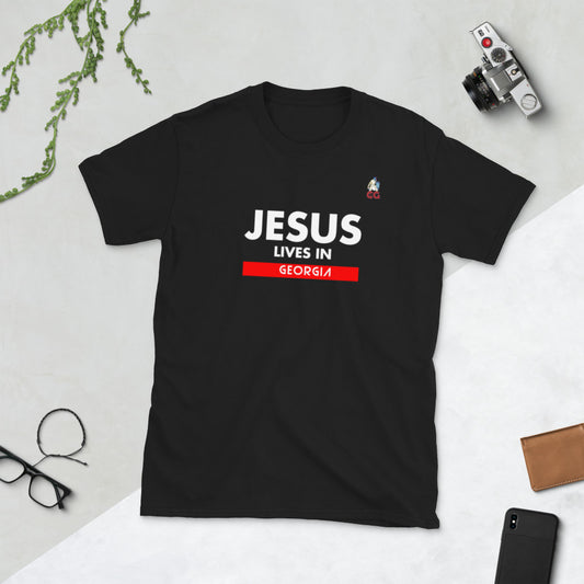 "JESUS LIVES IN GEORGIA" - Short-Sleeve Unisex T-Shirt