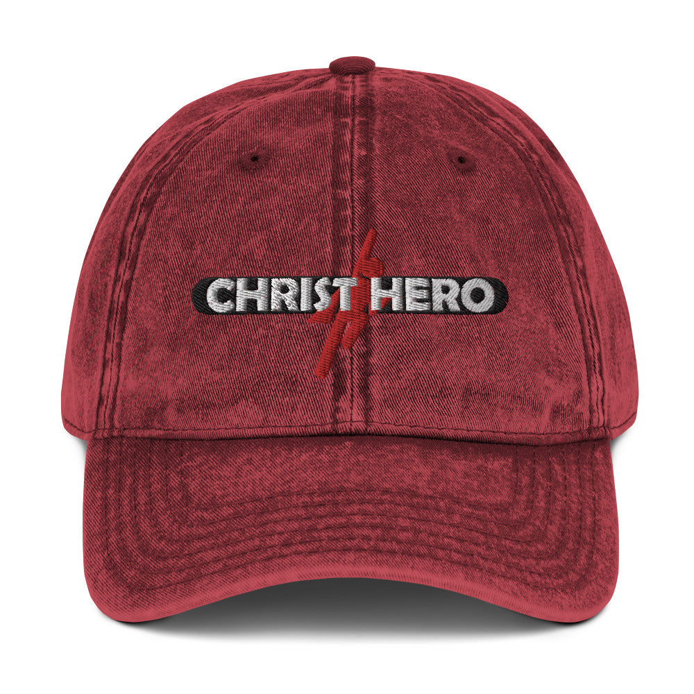 "CHRIST HERO" - Vintage Cotton Twill Cap