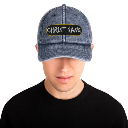 "CHRIST GANG" -  Vintage Cotton Twill Cap