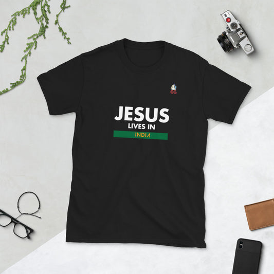 "JESUS LIVES IN INDIA" - Short-Sleeve Unisex T-Shirt