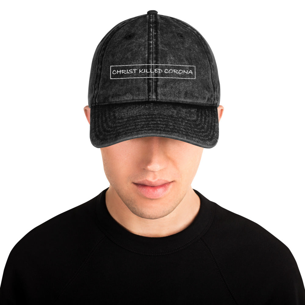 "CHRIST KILLED CORONA" - Vintage Cotton Twill Cap