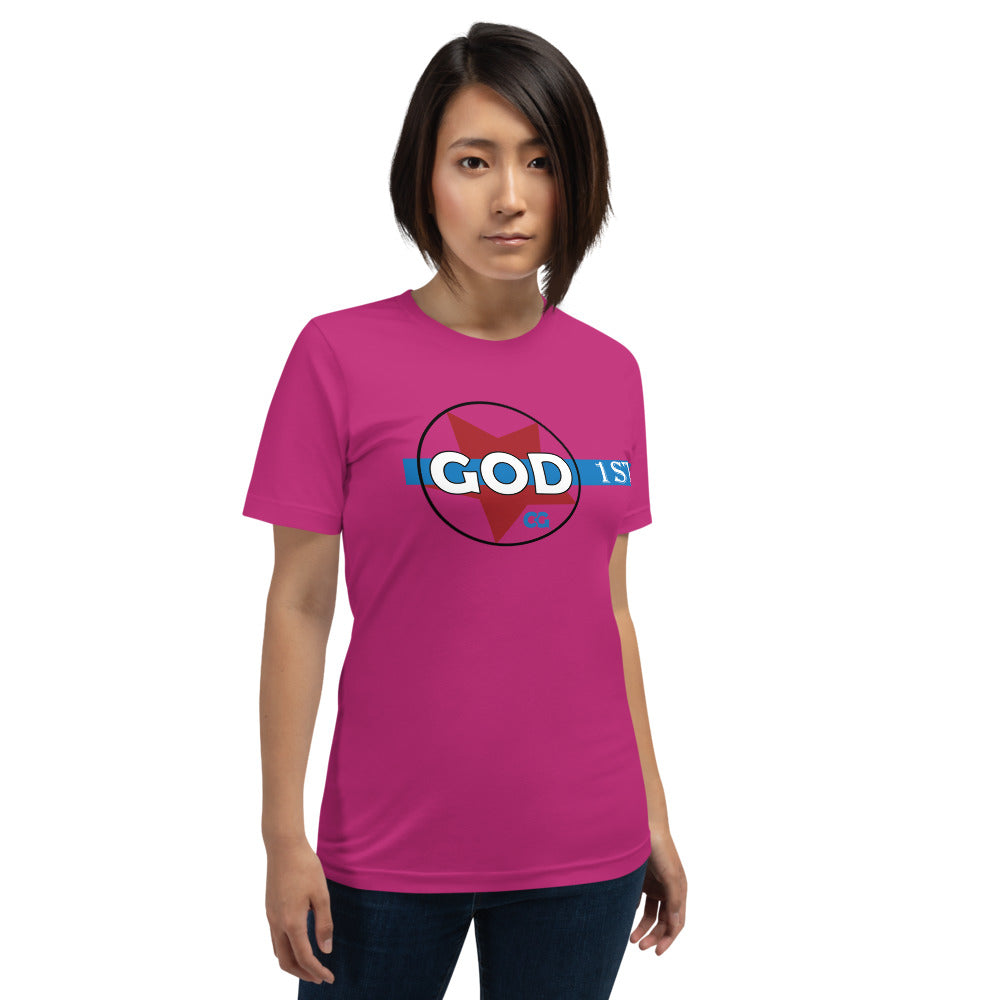 "GOD 1ST" - Short-Sleeve Unisex T-Shirt