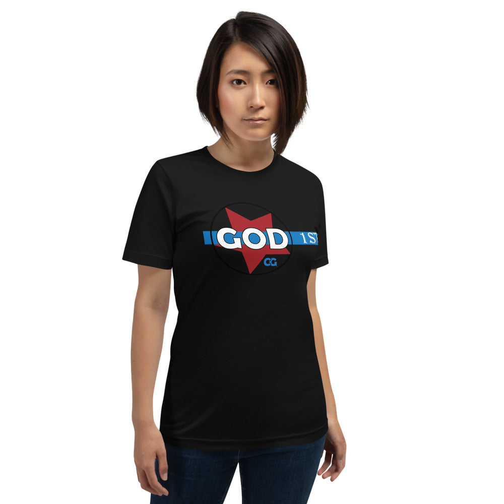 "GOD 1ST" - Short-Sleeve Unisex T-Shirt