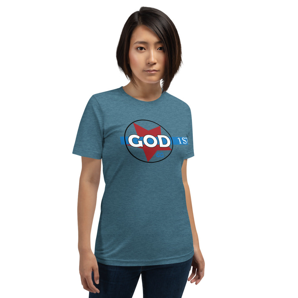 "GOD 1ST" - Short-Sleeve Unisex T-Shirt