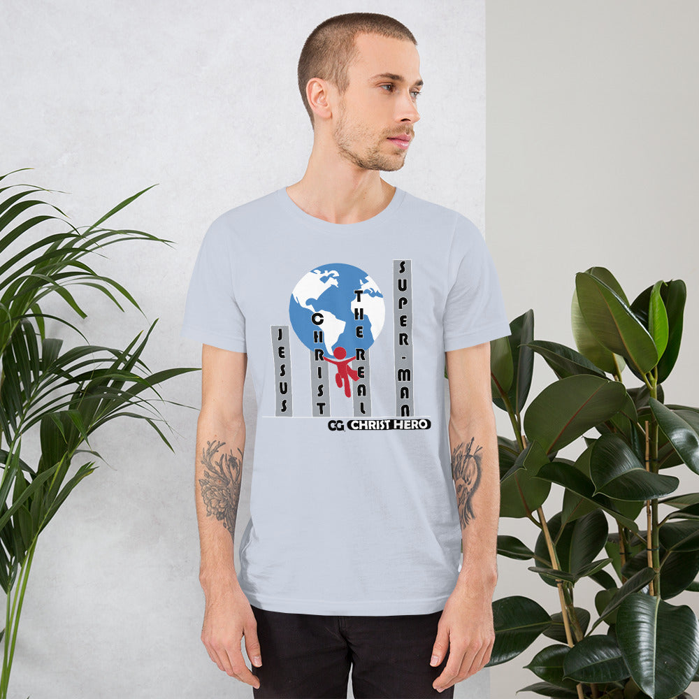 "JESUS CHRIST THE REAL SUPER-MAN" - Short-Sleeve Unisex T-Shirt