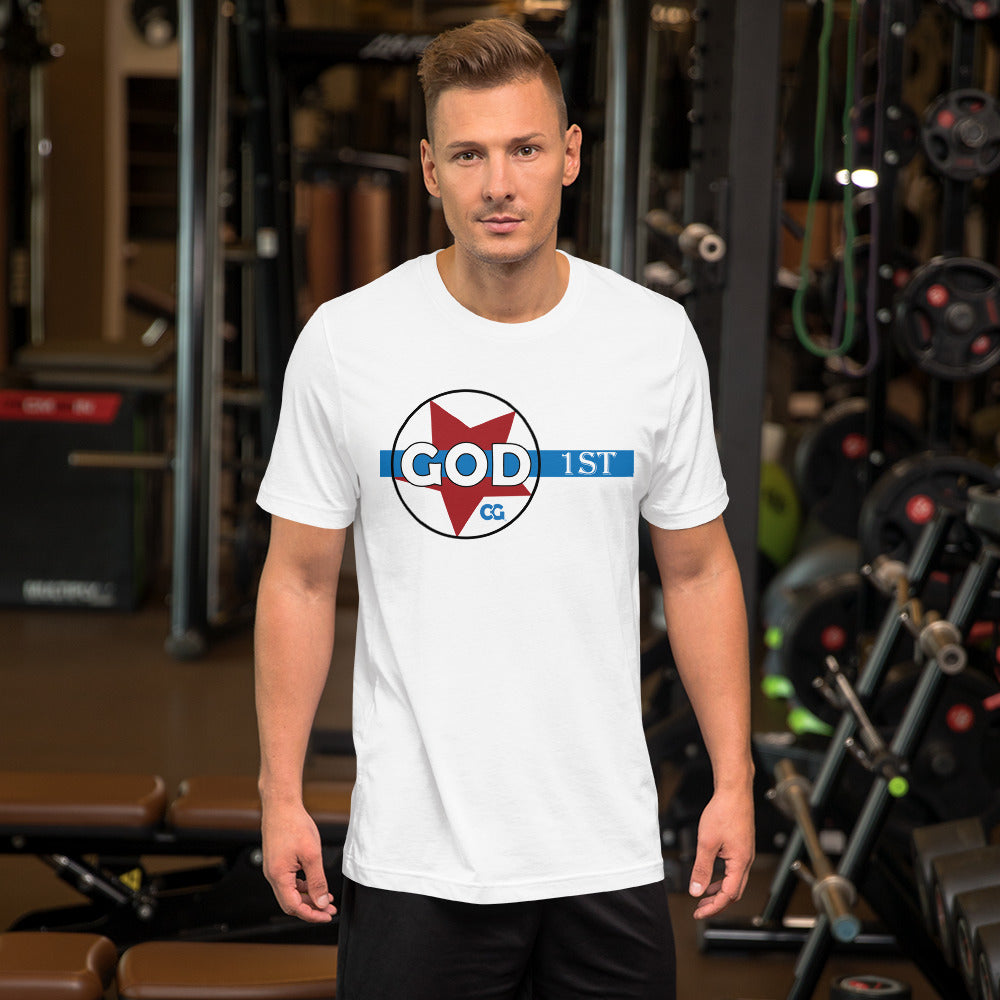 "GOD 1ST" - Short-Sleeve Unisex T-Shirt