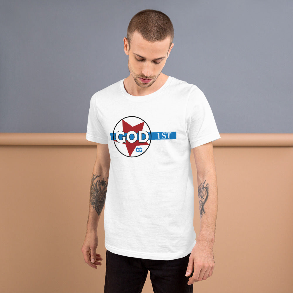 "GOD 1ST" - Short-Sleeve Unisex T-Shirt