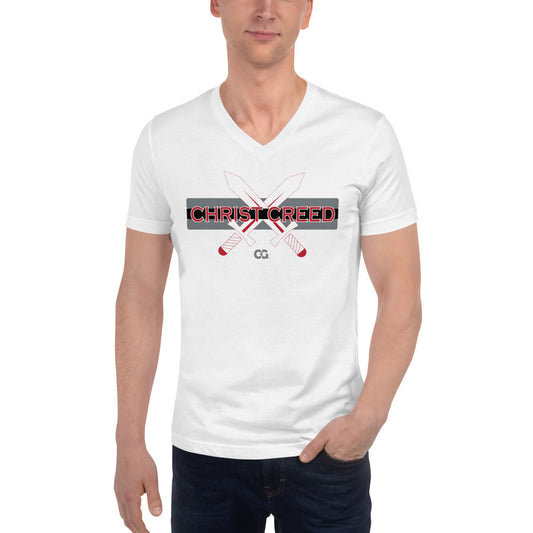 "CHRIST CREED" - Unisex Short Sleeve V-Neck T-Shirt