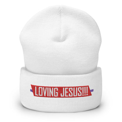 "LOVING JESUS" - Cuffed Beanie