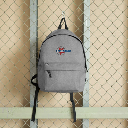 "GOD FIRST" - Embroidered Backpack