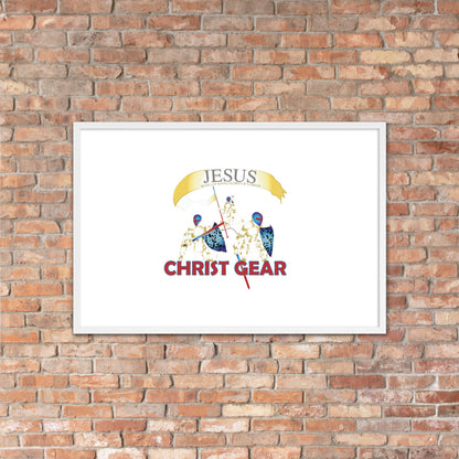 "CHRIST GEAR" - Framed poster