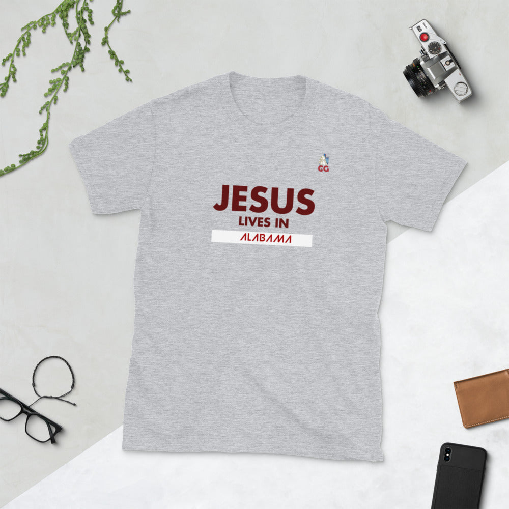 "JESUS LIVES IN ALABAMA" - Short-Sleeve Unisex T-Shirt