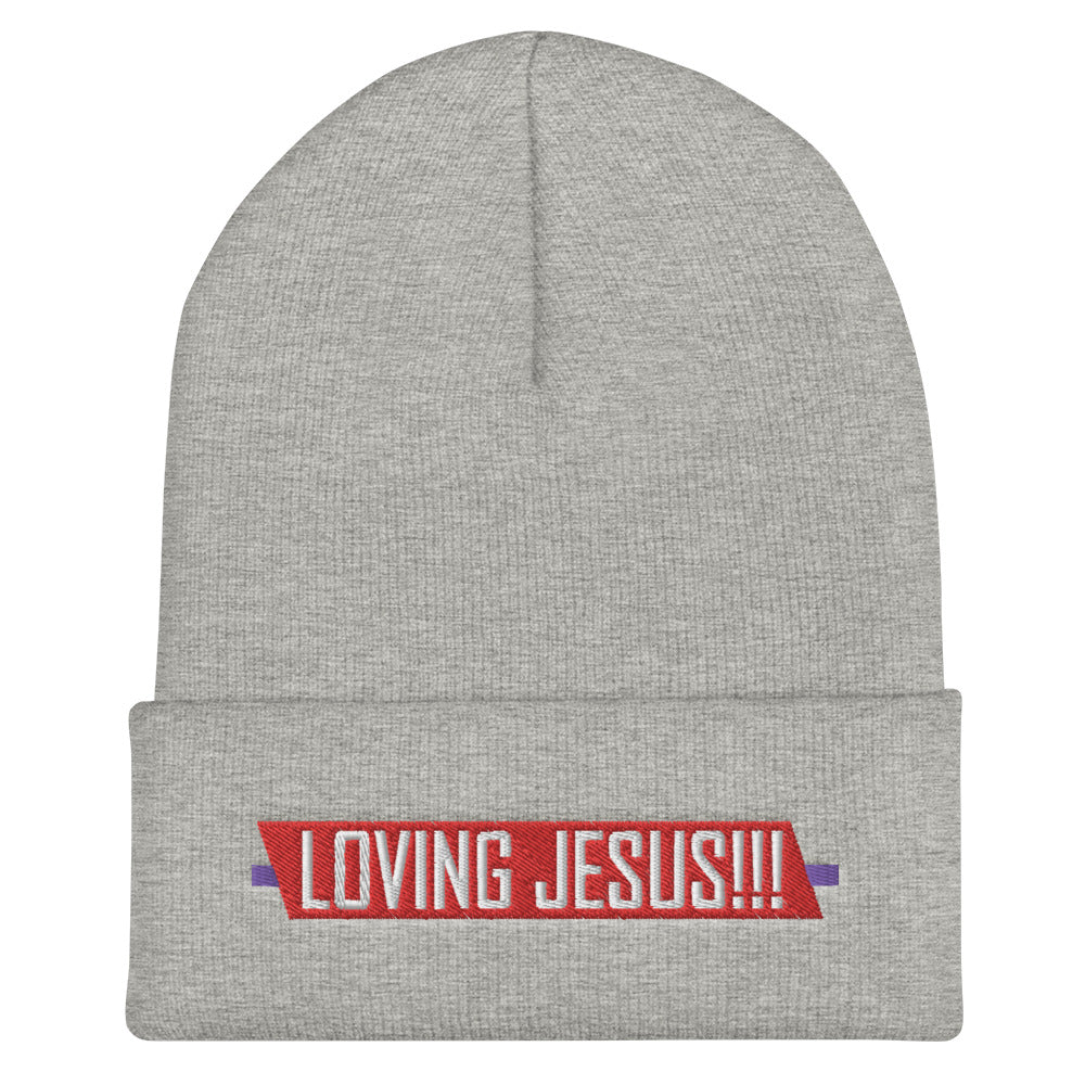 "LOVING JESUS" - Cuffed Beanie