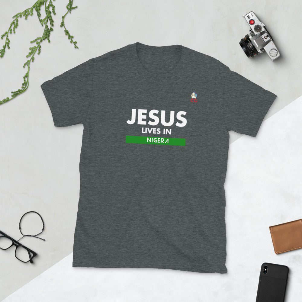 "JESUS LIVES IN NIGERIA" - Short-Sleeve Unisex T-Shirt