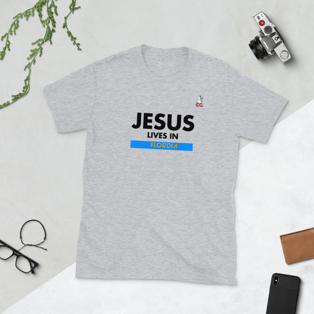 "JESUS LIVES IN FLORDIA" - Short-Sleeve Unisex T-Shirt