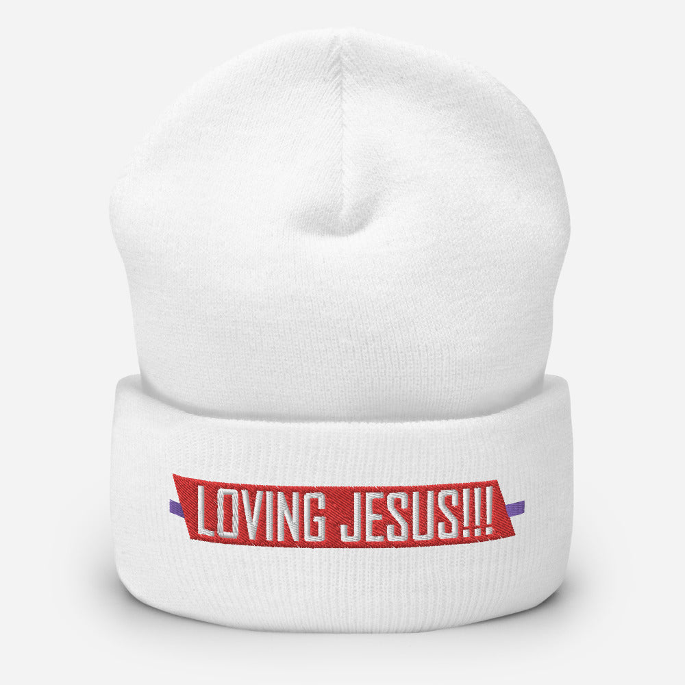 "LOVING JESUS" - Cuffed Beanie