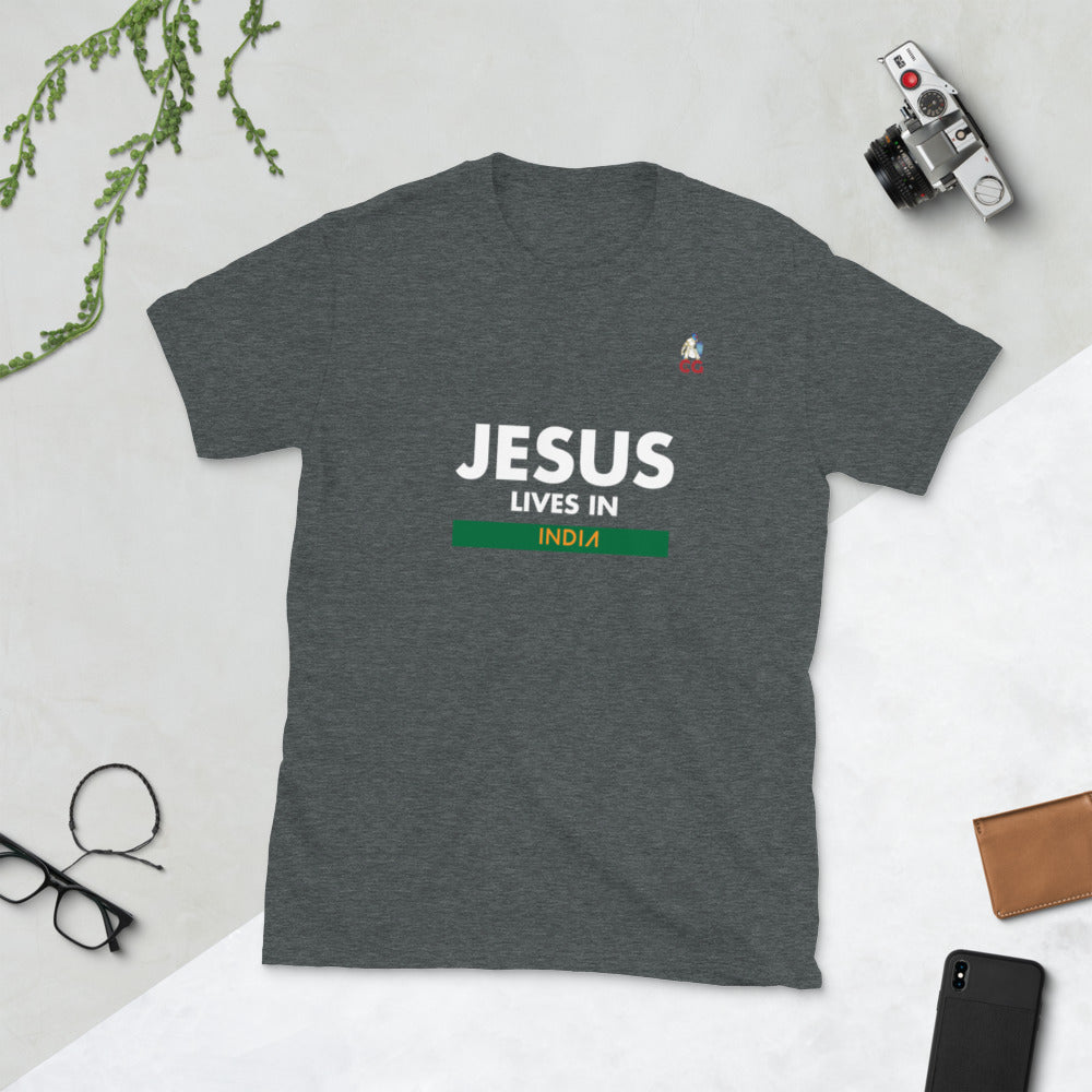 "JESUS LIVES IN INDIA" - Short-Sleeve Unisex T-Shirt