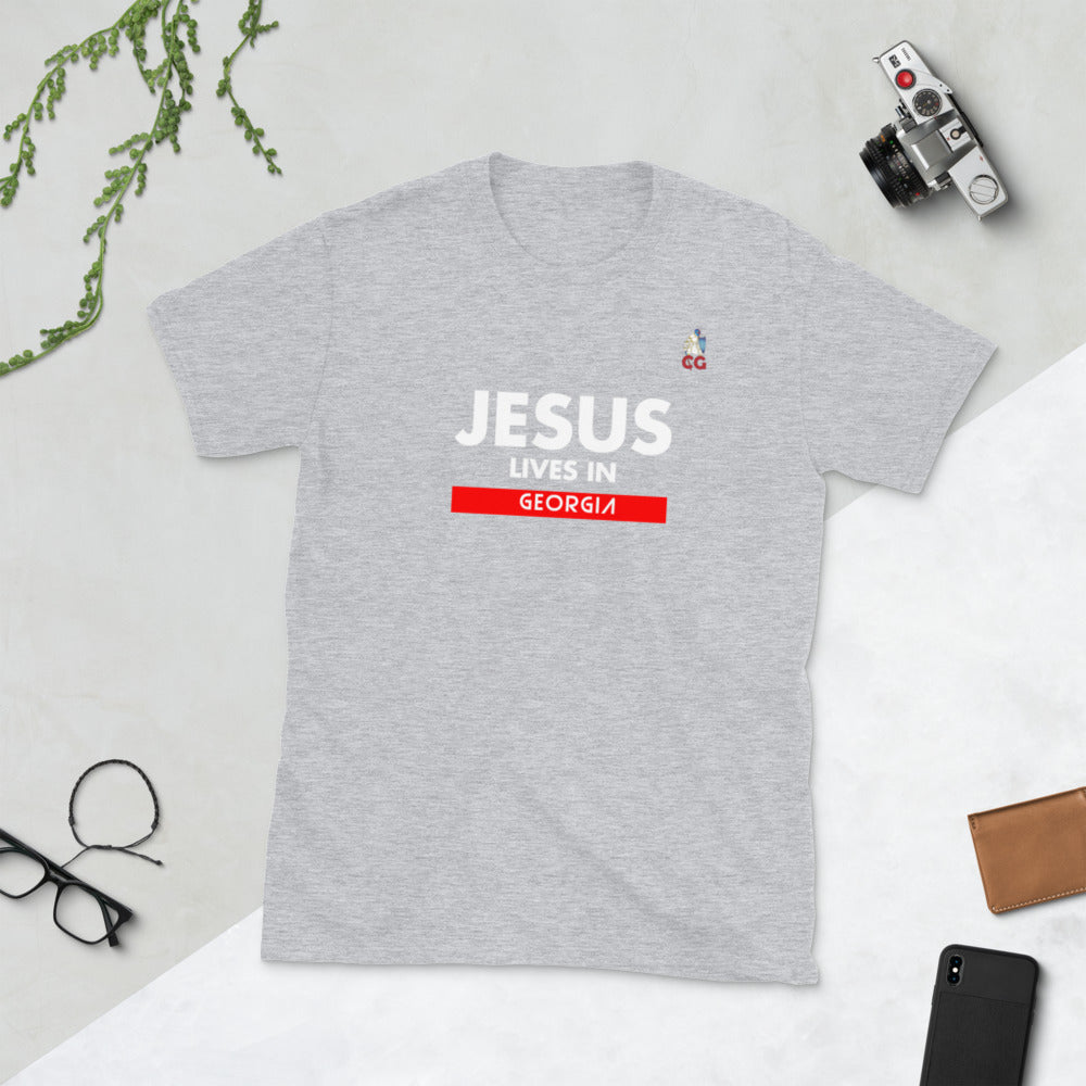 "JESUS LIVES IN GEORGIA" - Short-Sleeve Unisex T-Shirt