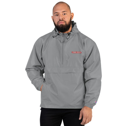 "LOVING JESUS" - Embroidered Champion Packable Jacket