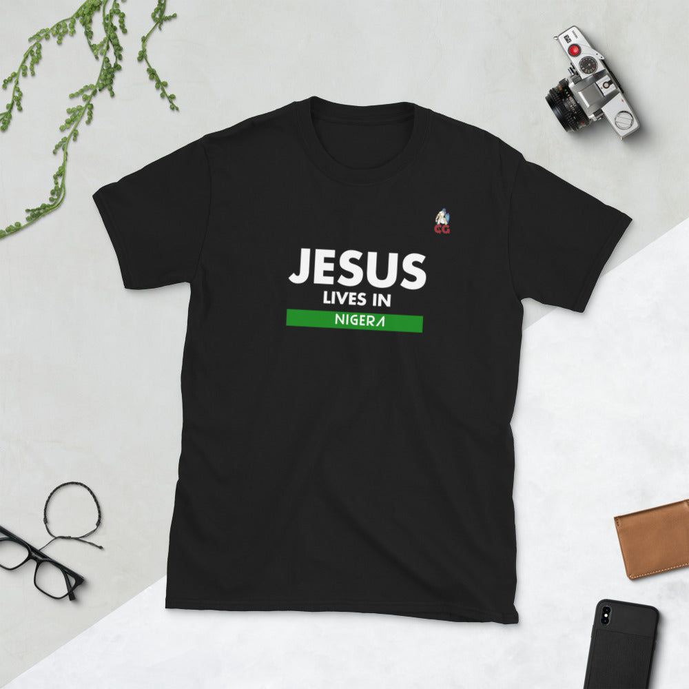 "JESUS LIVES IN NIGERIA" - Short-Sleeve Unisex T-Shirt