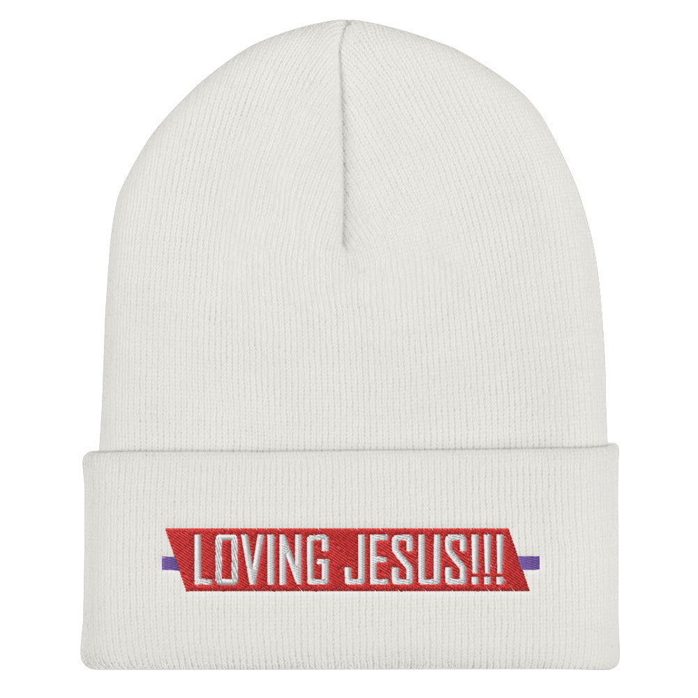 "LOVING JESUS" - Cuffed Beanie