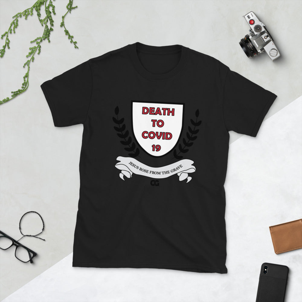 "DEATH TO CODIV-19" - Short-Sleeve Unisex T-Shirt