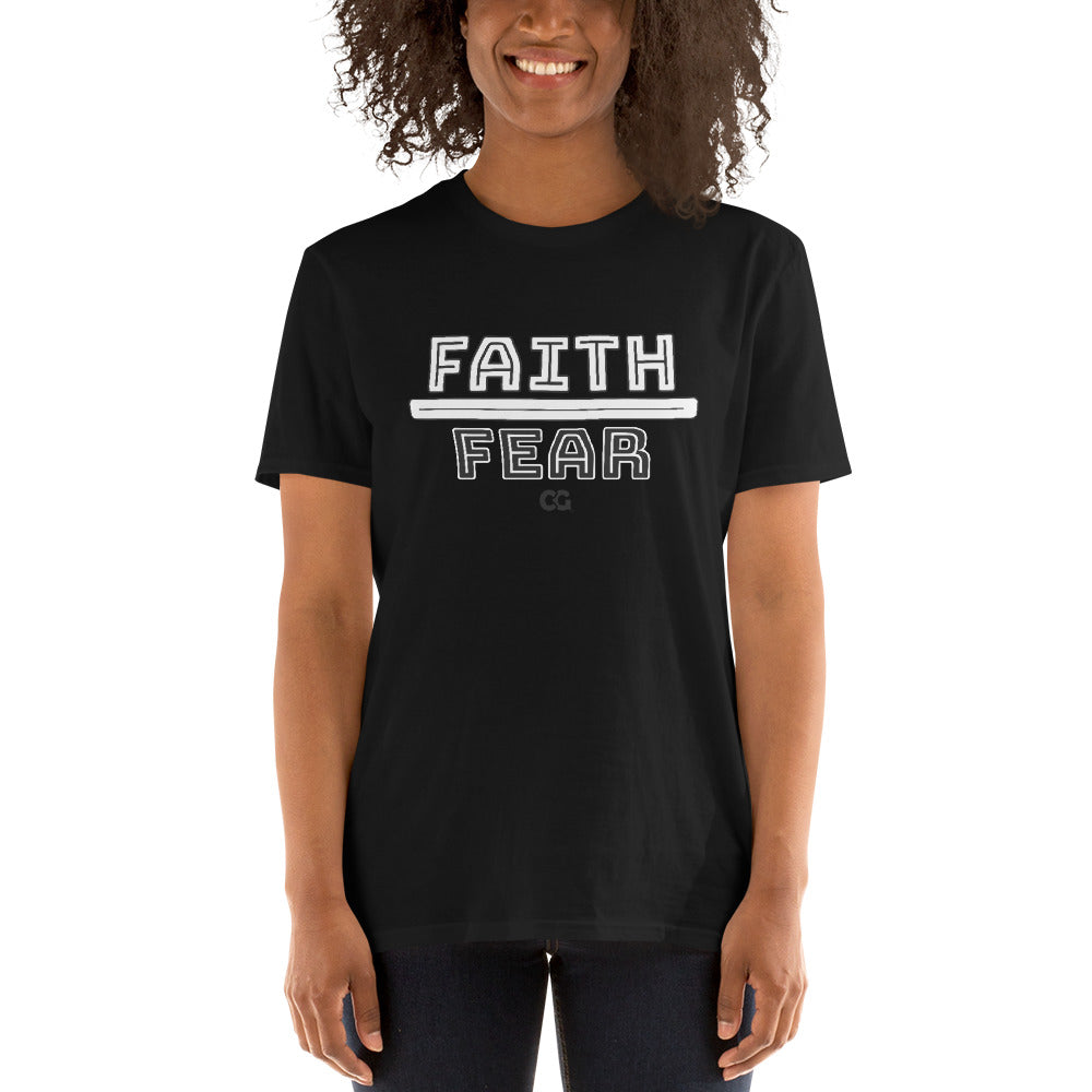 "FAITH OVER FEAR" - Short-Sleeve Unisex T-Shirt