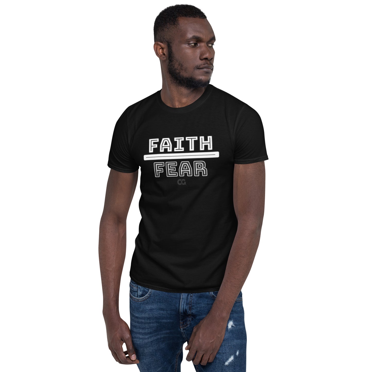 "FAITH OVER FEAR" - Short-Sleeve Unisex T-Shirt