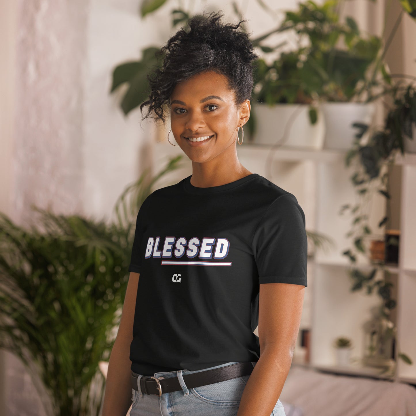 "BLESSED" - Short-Sleeve Unisex T-Shirt