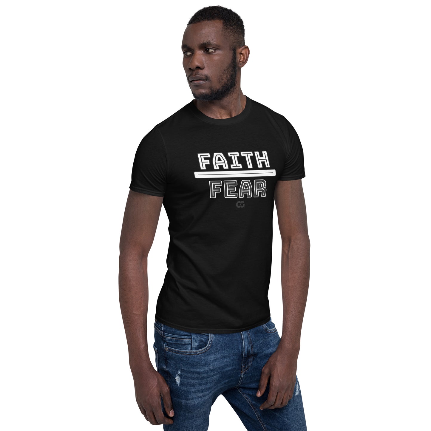 "FAITH OVER FEAR" - Short-Sleeve Unisex T-Shirt