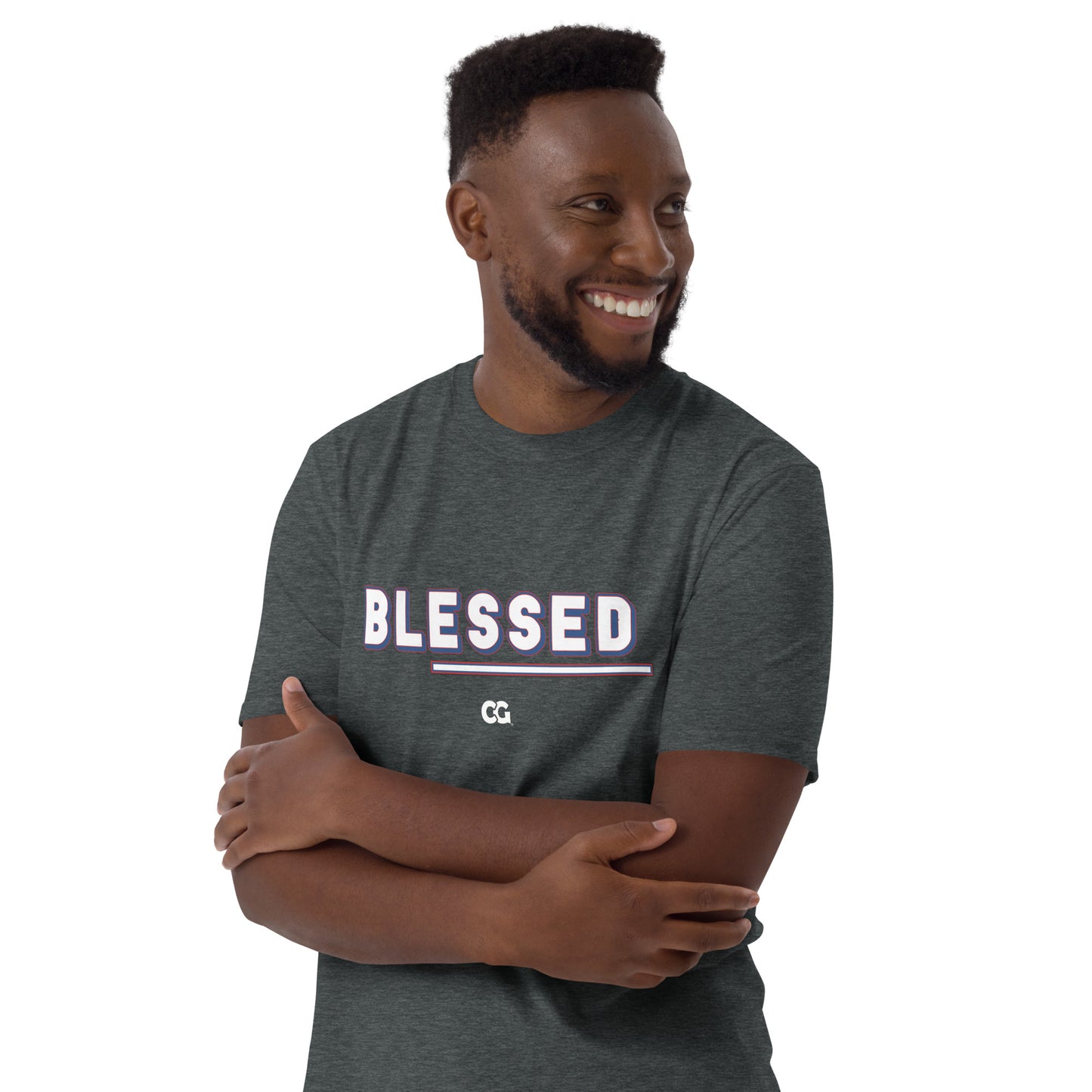 "BLESSED" - Short-Sleeve Unisex T-Shirt