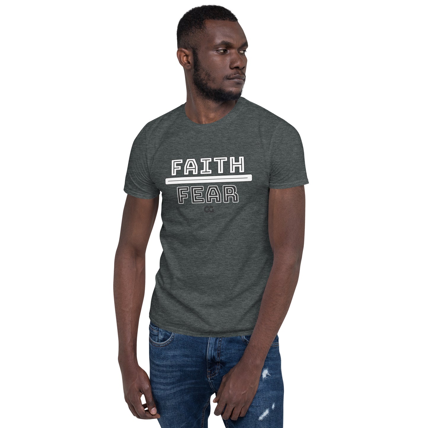 "FAITH OVER FEAR" - Short-Sleeve Unisex T-Shirt