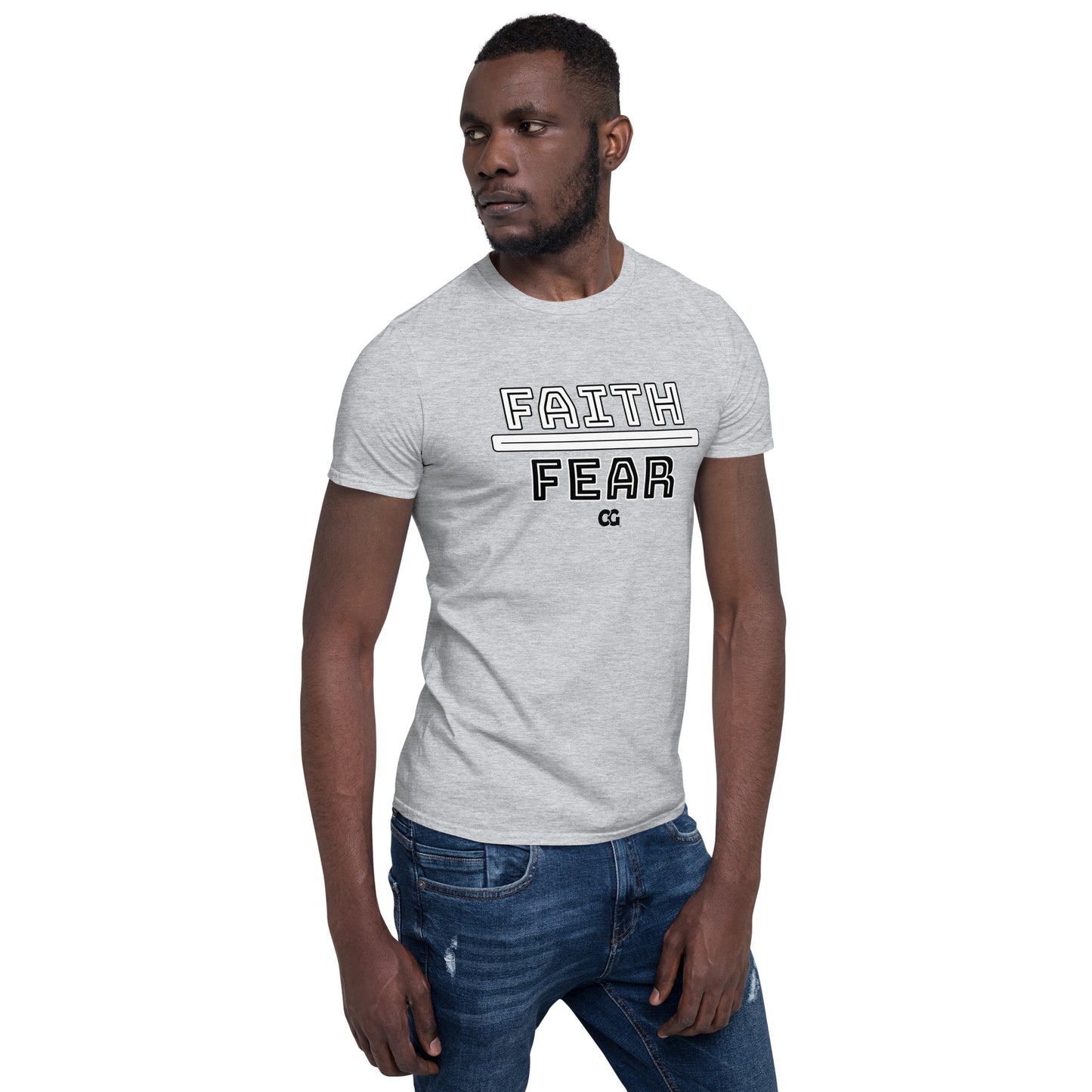 "FAITH OVER FEAR" - Short-Sleeve Unisex T-Shirt