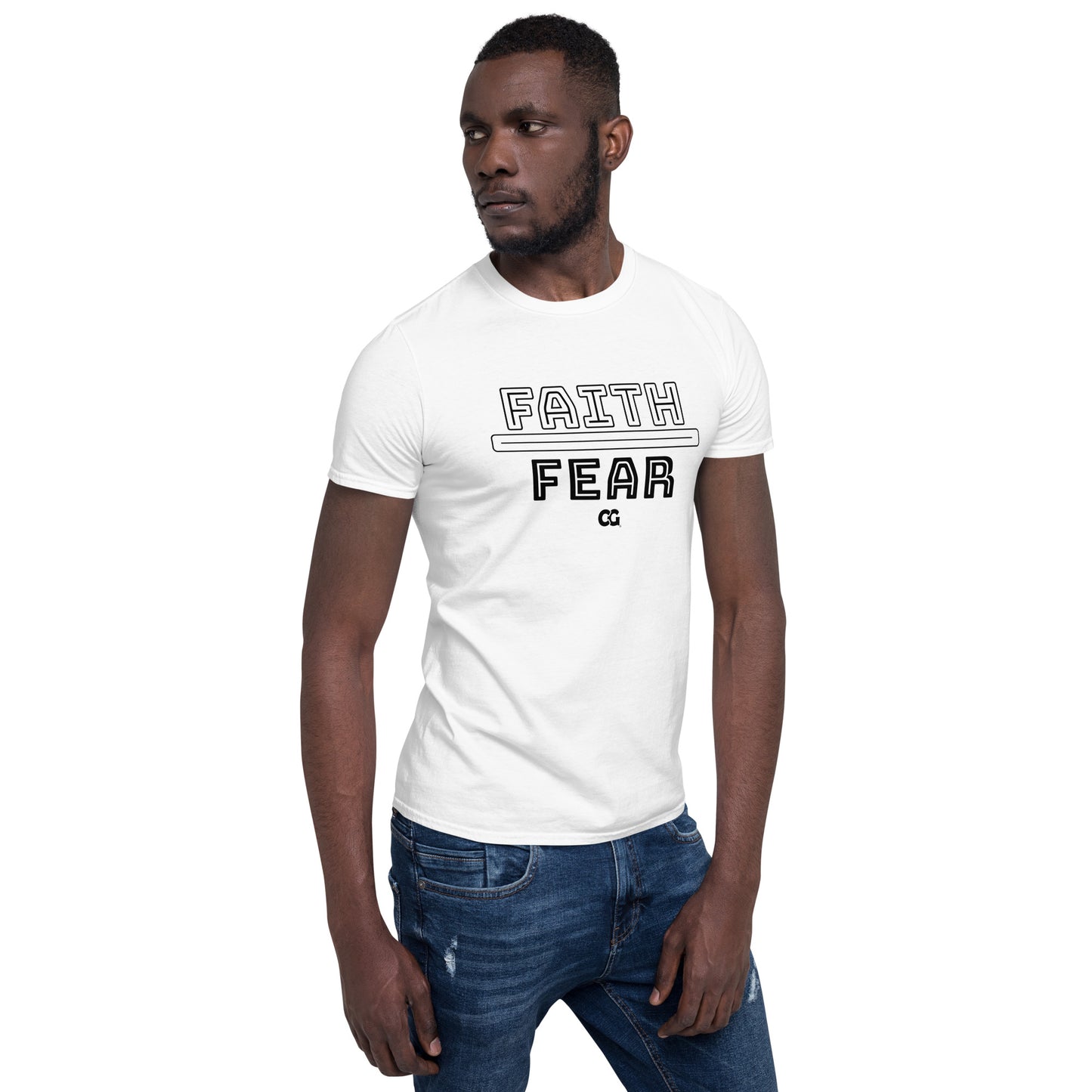 "FAITH OVER FEAR" - Short-Sleeve Unisex T-Shirt