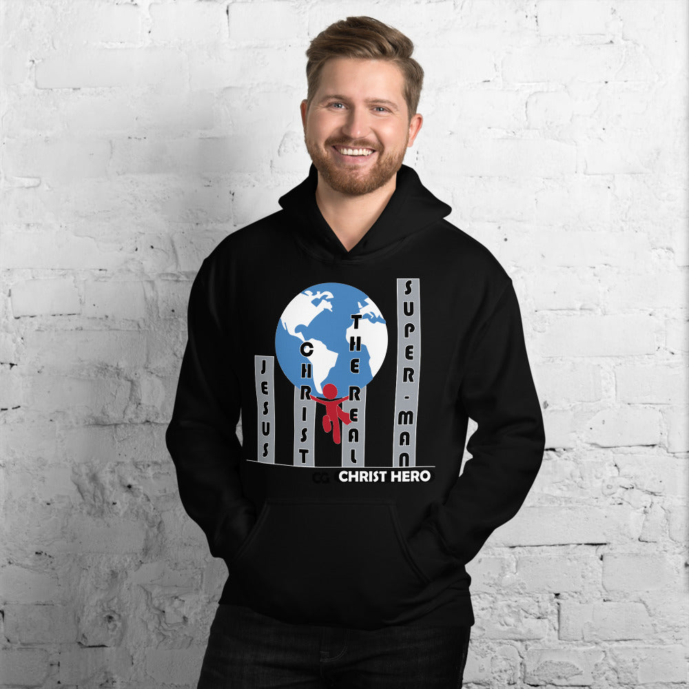 "JESUS CHRIST THE REAL SUPER-MAN" - Unisex Hoodie