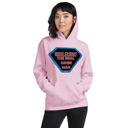 "JESUS CHRIST THE REAL SUPER MAN" - Unisex Hoodie