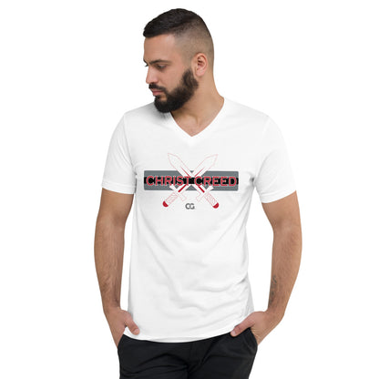 "CHRIST CREED" - Unisex Short Sleeve V-Neck T-Shirt